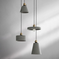 Concrete Vasa Minimalist Pendant Light