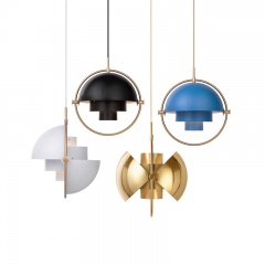 Danish Modern 1 Light Multi-Lite Pendant Light Designer GUBI Replica Shape-Changing