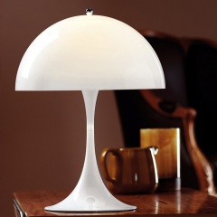 Panthella 2 Light Mini Table Lamp Dome Shade in White