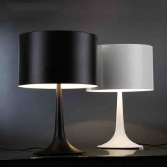 Modern Simple Black/White Spun Light Table Lamp