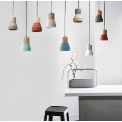 Toro Concrete Wooden Minimalist Pendant Light