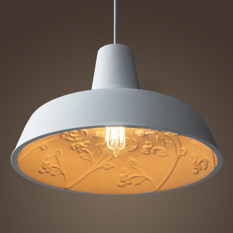 Epernay Garden Concrete Pendant Light. Elegant Design With Resin Cement Cast.