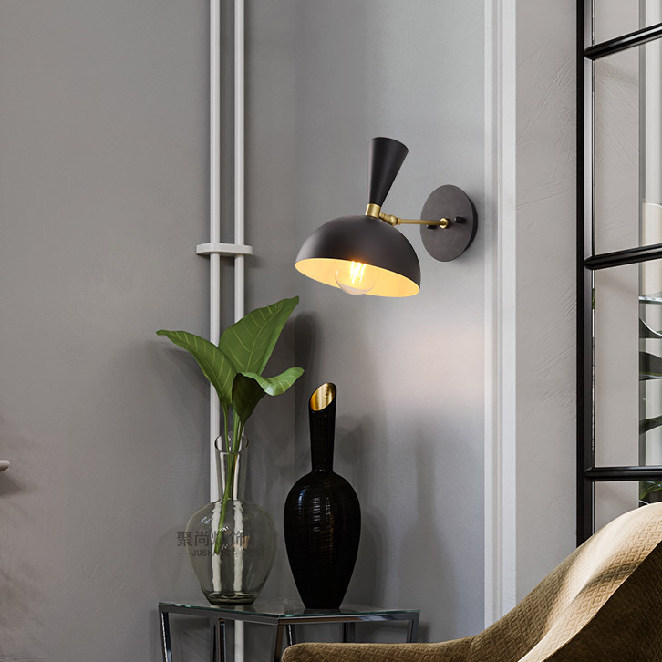 Modern 1 Light Dome Shape Wall Sconce Bedside Sconce