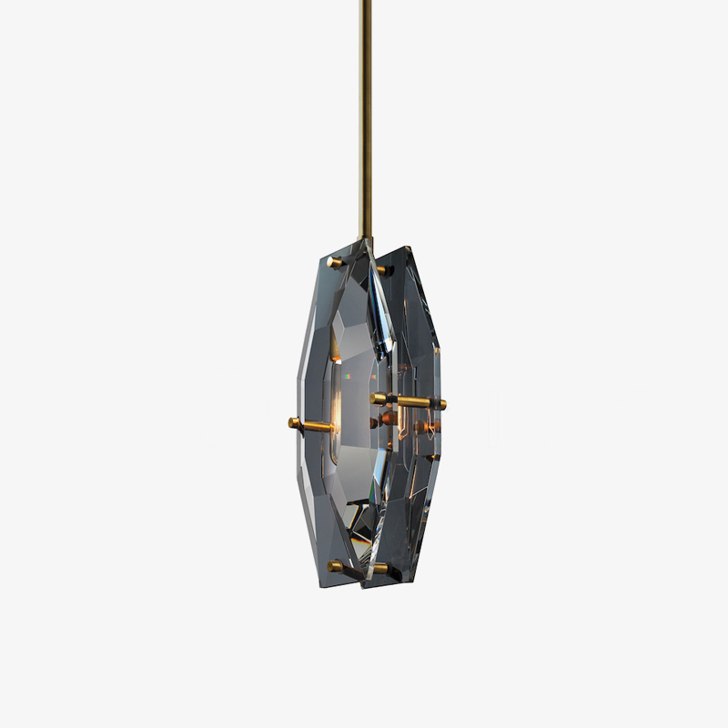 Francaix Pendant Lamp Smoky grey or Clear Finishes