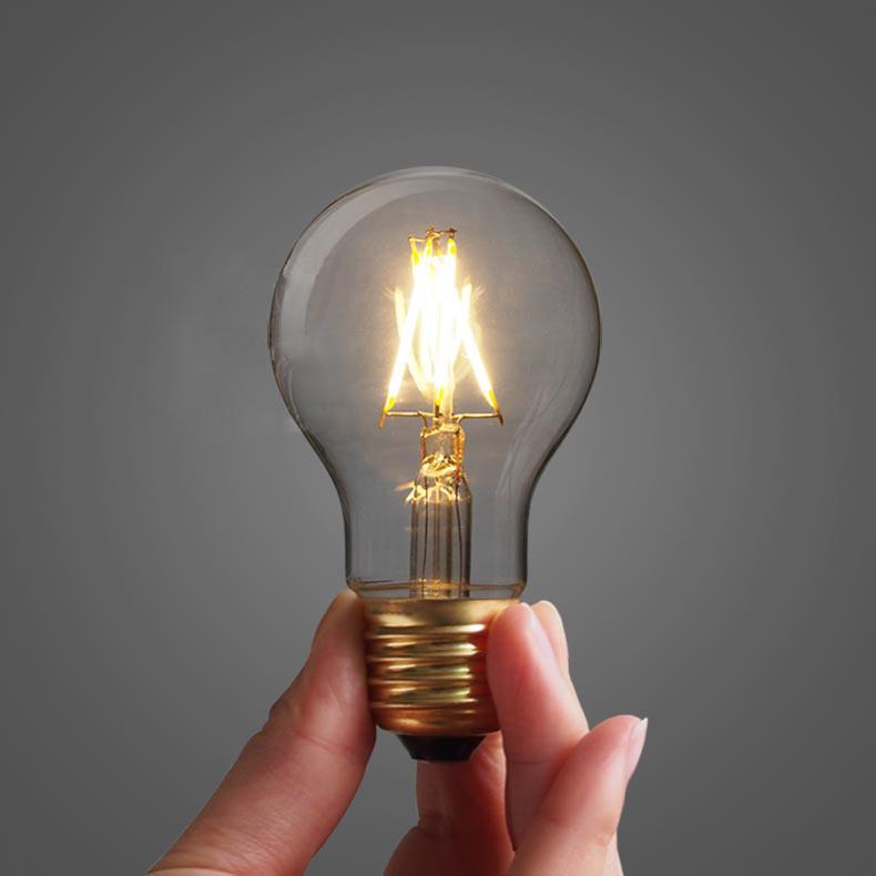 Classic Edison Light Bulb A19 4W LED (3 or 6 pack)