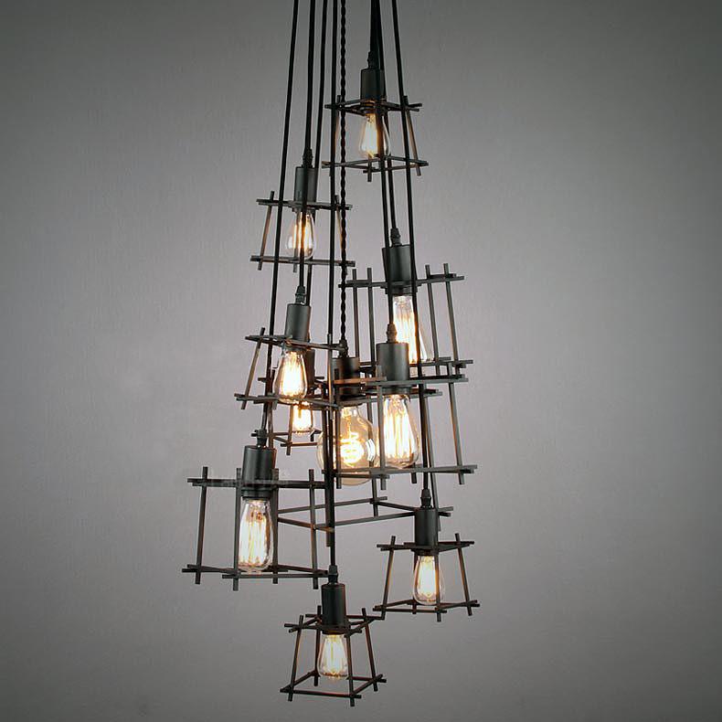 Bismuth Cube Cluster Pendant Light Chandelier