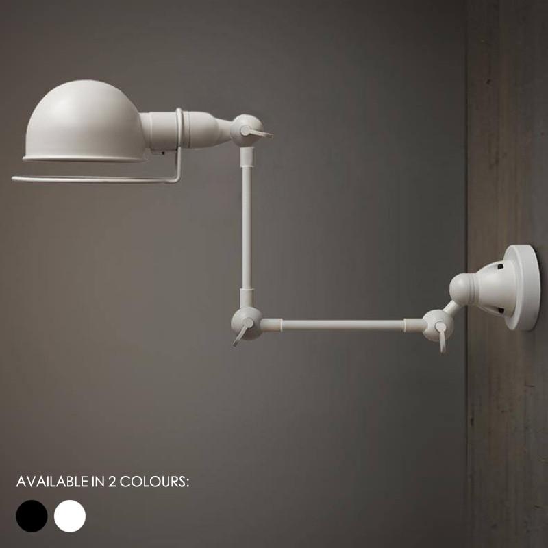 Fotis Mega Long Arm Industrial Retro Wall Light. Loft Warehouse Inspired Design.