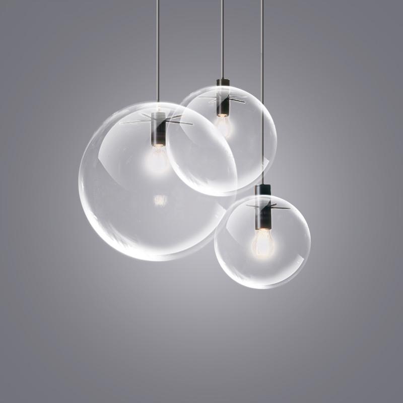Glass Bubble Lamp Shade Pendant Ceiling Light