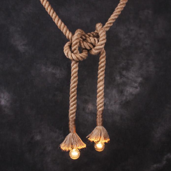 Hemp / Hessian Nautical Rope Pendant Light