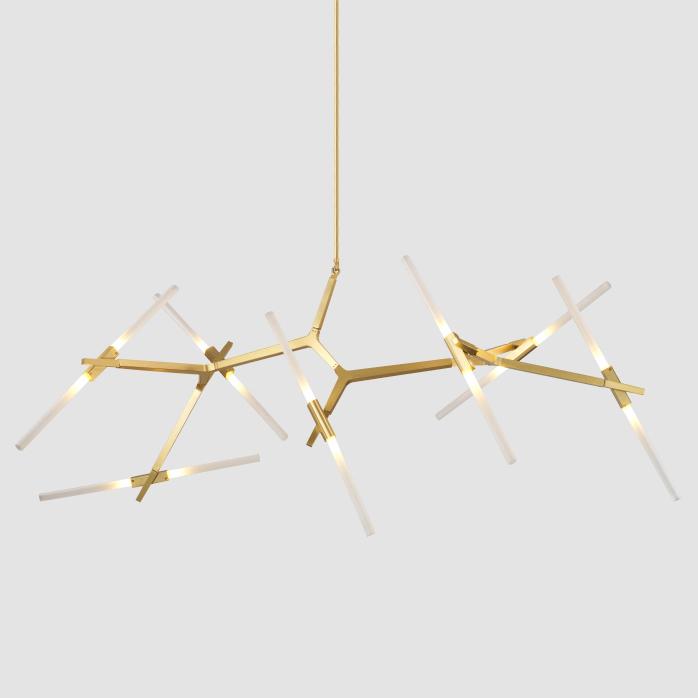 Ténéré Tree Contemporary Designer Ceiling Pendant Light - 14 heads Horizontal