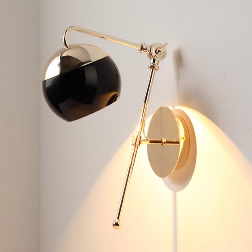 Met wall light sconce in two tone