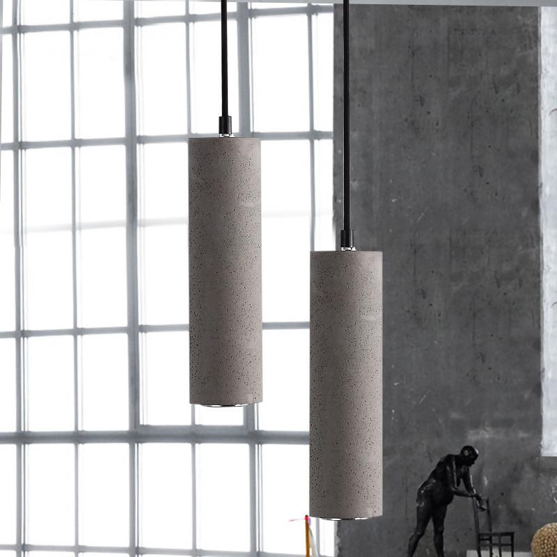 Concrete Pipe Pendant Light