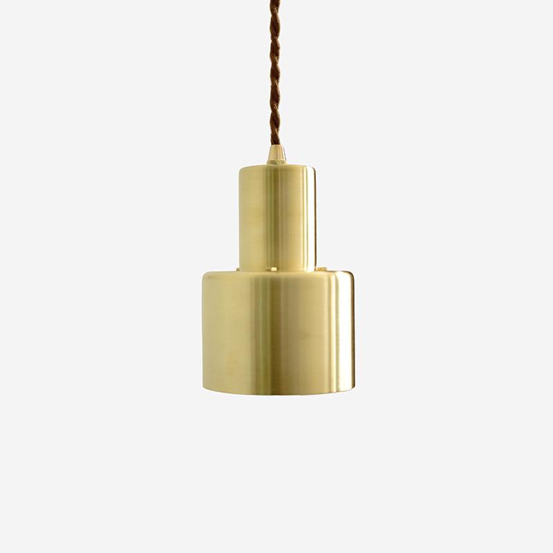 Smith's brushed brass pendant Light