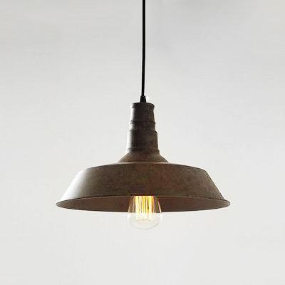 Vintage Industrial Pendant Light Rustic Brown - Retro Industrial Ceiling Light