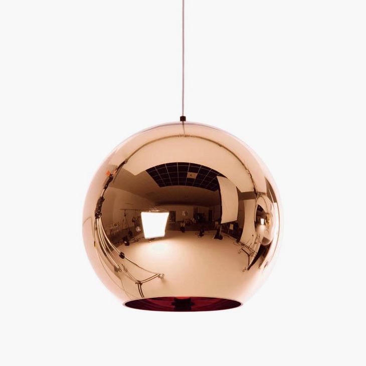 Copper shade ball Pendant Light